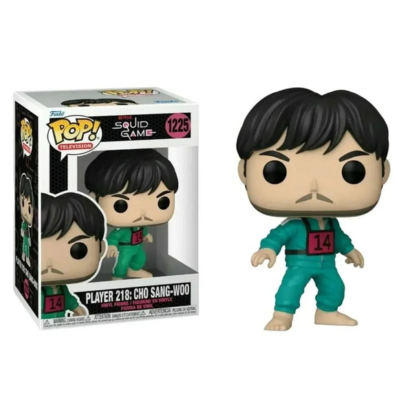 NEW Funko POP! Television Netflix Round 6 Player 218: Cho Sang-Woo #1225 Green - Picture 1 of 7